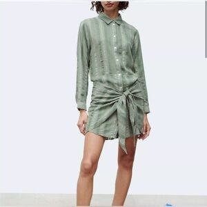 Zara “ The Zoe Dress “ shirt wrap dress